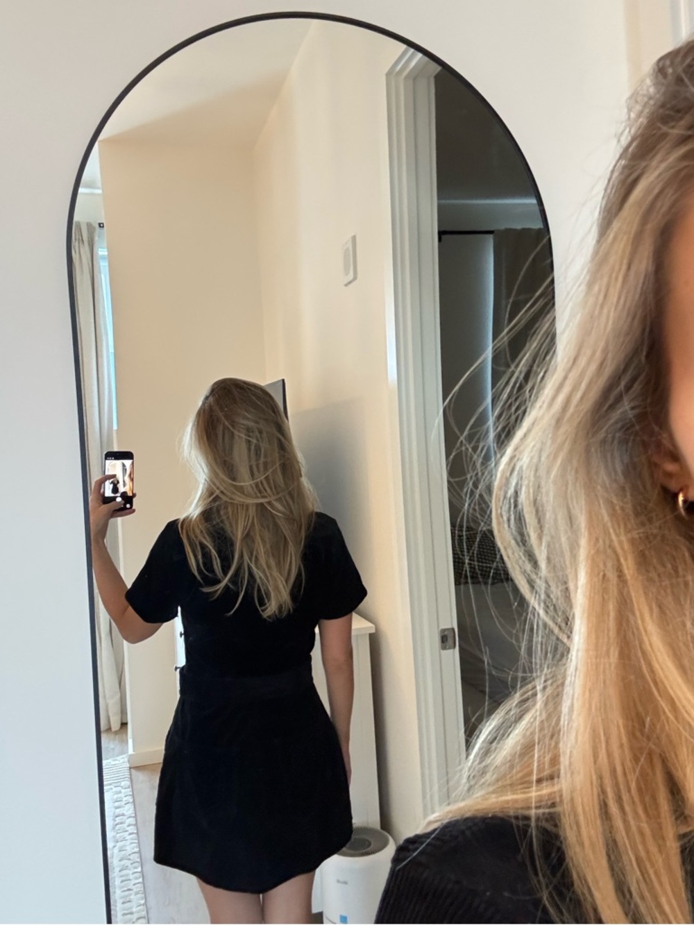 Show Me Your MuMu Black Zip-Front Belted Mini Dress - Picture 2 of 2